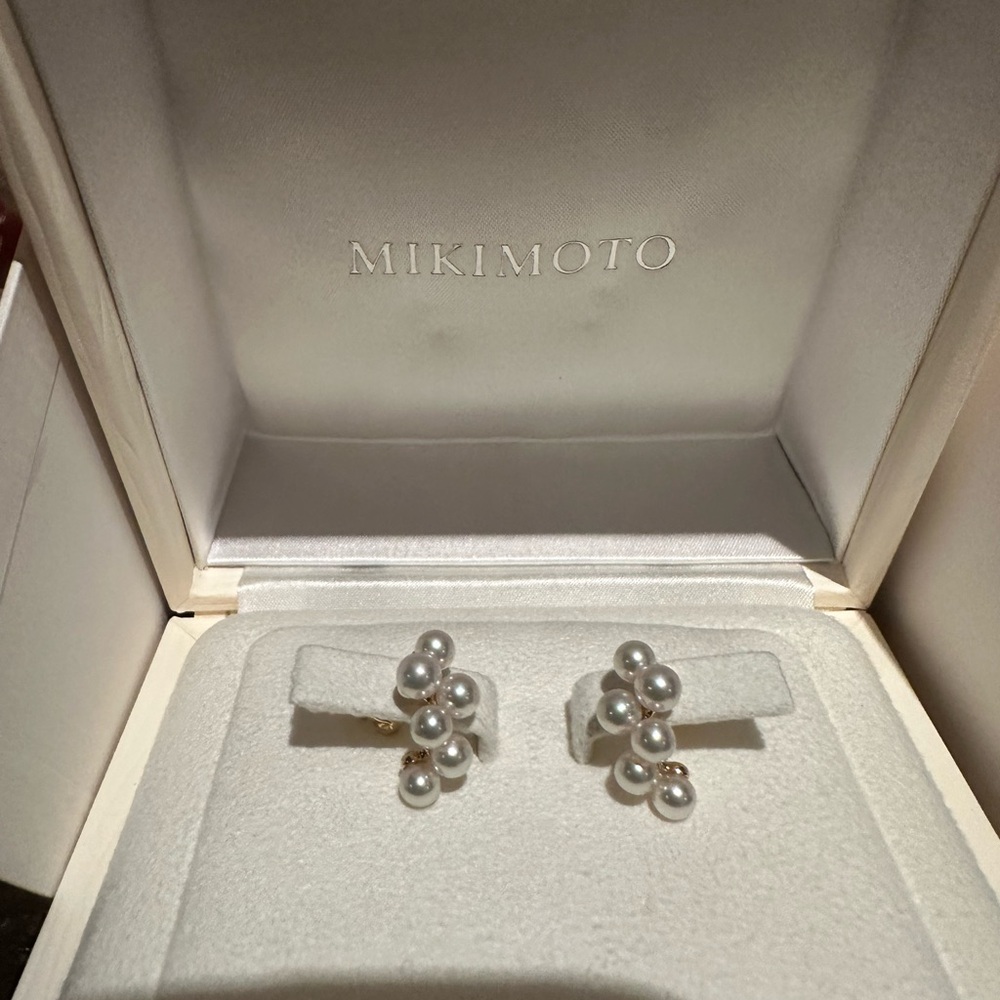 Mikimoto pearl earrings